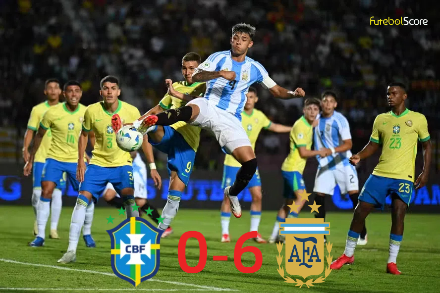 O meio-campista do Manchester City brilha na vitória de 6 a 0 da Argentina sobre o Brasil na estreia do Sul-Americano Sub-20